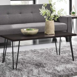 Sale Wohnen Retro Wohnzimmertisch in Eiche Optik Dunkelbraun - Renato