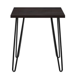 Sale Wohnen Retrodesign Beistelltisch in Eiche Optik Dunkelbraun - Braving