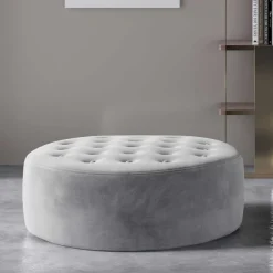 Hot Wohnen Retrohocker mit Knopfheftung - Conave