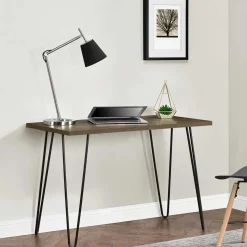 Hot Wohnen Retro-Schreibtisch mit Hairpin Legs - Akrana