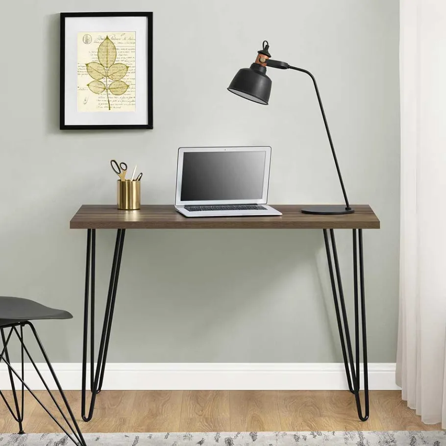 Hot Wohnen Retro-Schreibtisch mit Hairpin Legs - Akrana