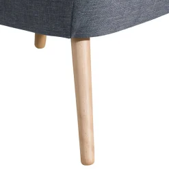 Best Wohnen Retro-Sessel in Jeansblau Stoff - Florida
