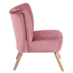 Clearance Wohnen Retrosessel in Rosa und Buche Natur - Mailandro