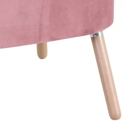 Clearance Wohnen Retrosessel in Rosa und Buche Natur - Mailandro