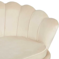 New Wohnen Retrosofa Dreisitzer in Beige & Gold - Calls