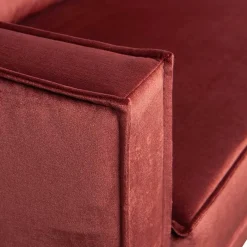 Clearance Wohnen Retrosofa in L-Form in Kastanienbraun - Enzing