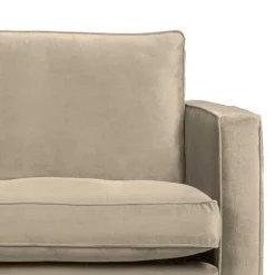 New Wohnen Retrosofa mit drei Sitzplätzen in Khaki - Afeiro