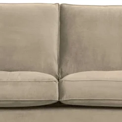 New Wohnen Retrosofa mit drei Sitzplätzen in Khaki - Afeiro