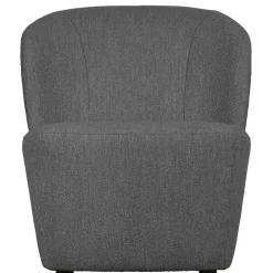 Outlet Wohnen Retrostil Sessel aus Boucle-Stoff Dunkelgrau - Negro