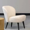 Online Wohnen Retrostil Teddy Sessel in Creme - Castilla