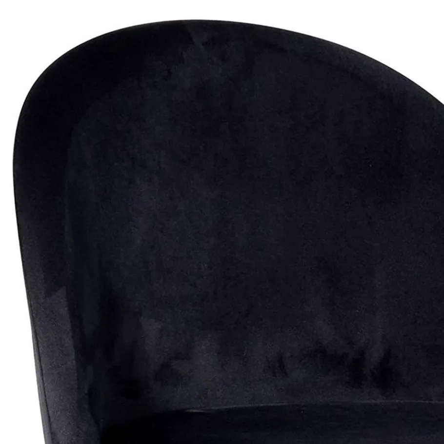 Online Wohnen Retrostyle Barstuhl in Schwarz und Gold - Chiosma (2er Set)
