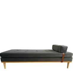 Sale Wohnen Retrostyle Liege Daybed in Grau Samt - Fiorentina