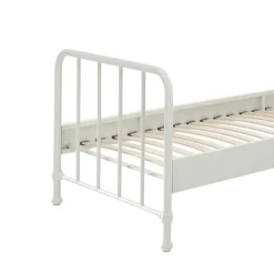 Hot Wohnen Retrostyle Metallbett in Weiß - 90x200 cm - Astra