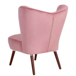 Best Wohnen Retrostyle Polstersessel in Rosa - Lachar