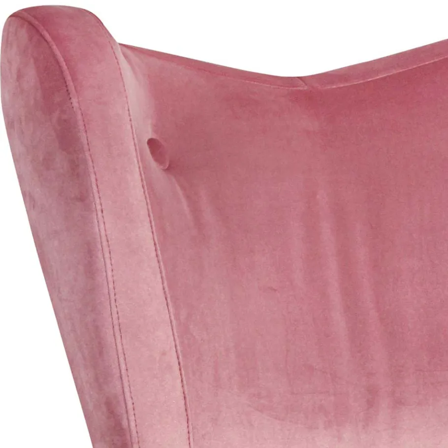 Best Wohnen Retrostyle Polstersessel in Rosa - Lachar