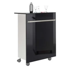 Online Wohnen Rolltheke Polentona in Schwarz
