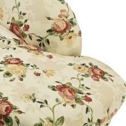 Outlet Wohnen Romantische Recamiere mit Rosen Stoff - Bracas