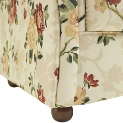 Outlet Wohnen Romantische Recamiere mit Rosen Stoff - Bracas