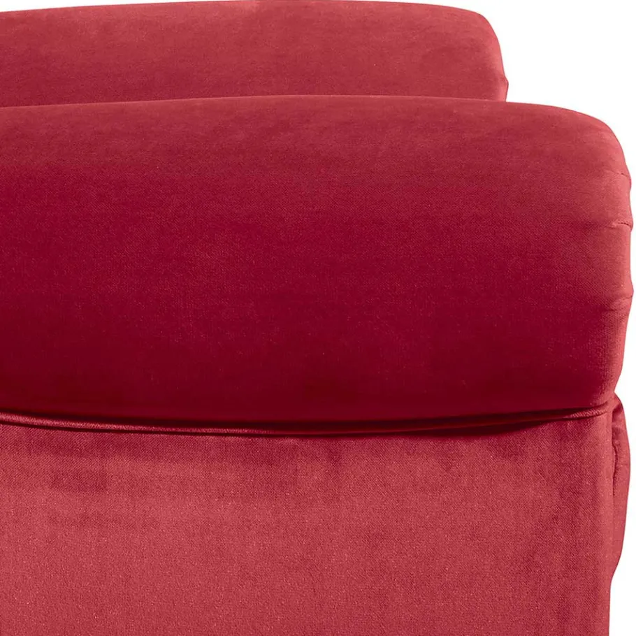 Outlet Wohnen Roter Chesterfield-Sessel mit Ohren - Malisha