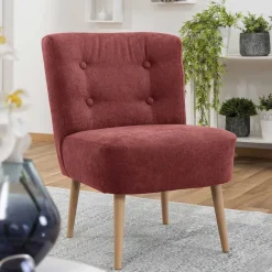 Clearance Wohnen Roter Polstersessel im Retrostil - Jitalca