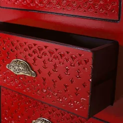 New Wohnen Rotes Sideboard im Asia Style - Iscian