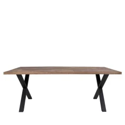 Clearance Wohnen Räuchereiche Tisch & 6 Stühle - Alouis (siebenteilig)