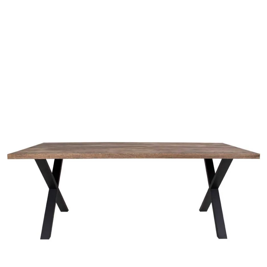 Clearance Wohnen Räuchereiche Tisch & 6 Stühle - Alouis (siebenteilig)