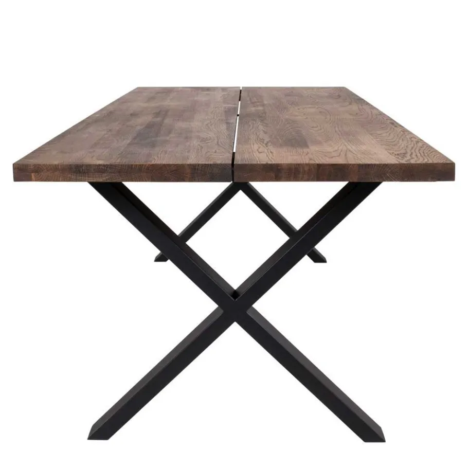 Clearance Wohnen Räuchereiche Tisch & 6 Stühle - Alouis (siebenteilig)