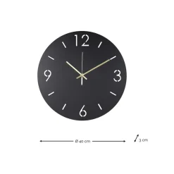 Sale Wohnen Runde Uhr in Taupe aus Stahl - Bombasti