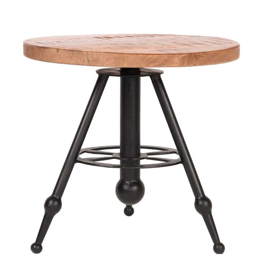 New Wohnen Runder Beistelltisch mit Design 3-Fußgestell - Safda