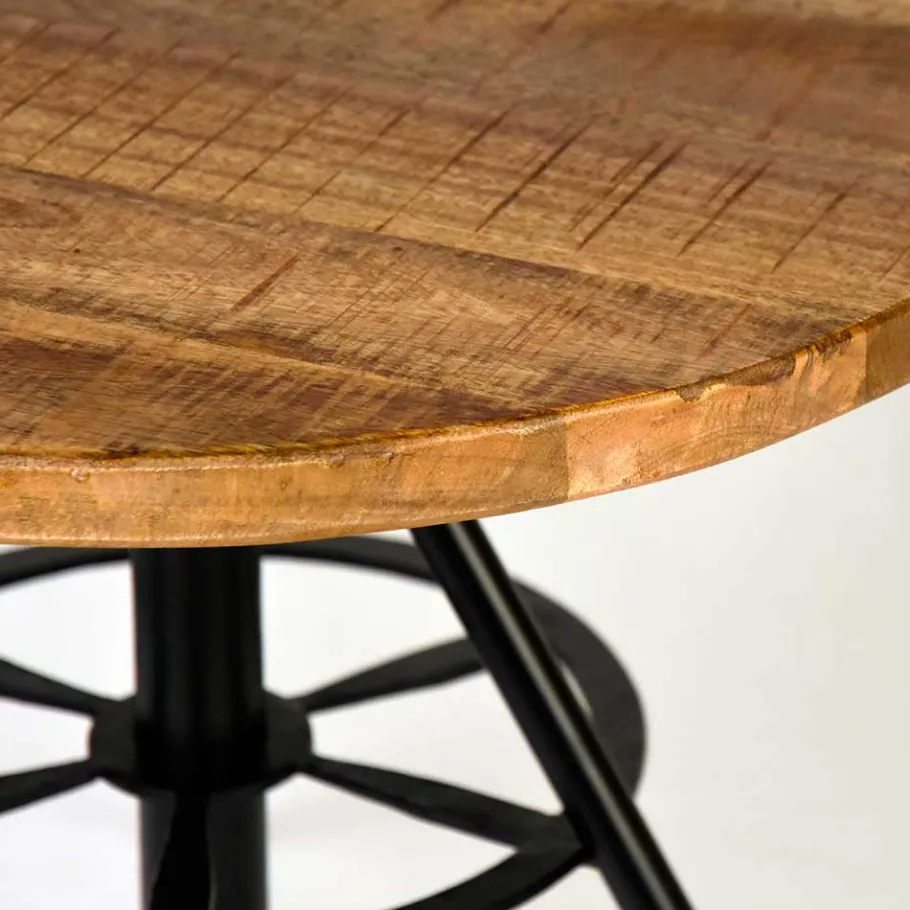 New Wohnen Runder Beistelltisch mit Design 3-Fußgestell - Safda