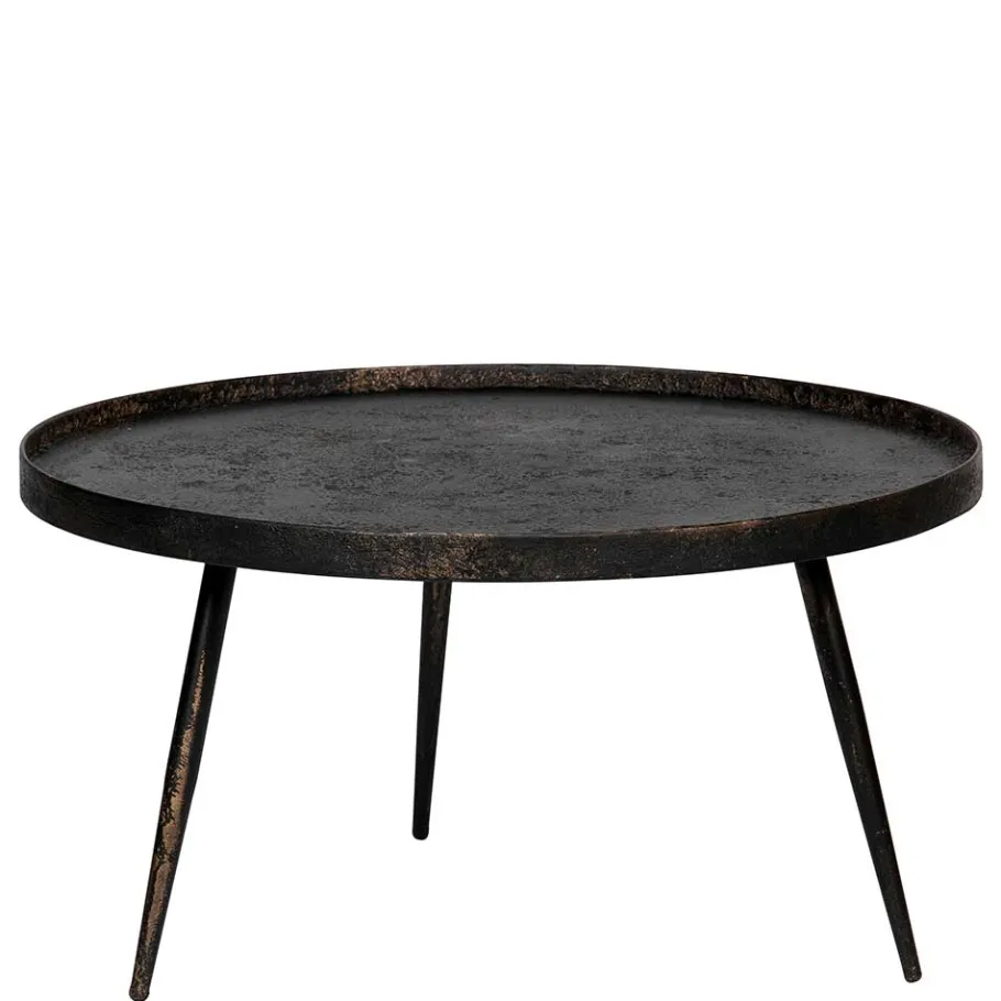 Discount Wohnen Runder Couchtisch aus Schichtholz & Metall - Niova
