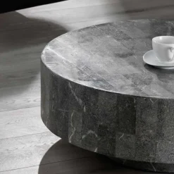 Outlet Wohnen Runder Couchtisch Dezi aus Stein