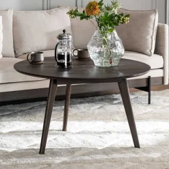 New Wohnen Runder Couchtisch in Eiche Dunkel - Arletta