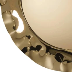 Hot Wohnen Runder Designerspiegel in Bronze - Atria