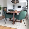 Hot Wohnen Runder Designtisch & 4 Stühle - Annescu (fünfteilig)