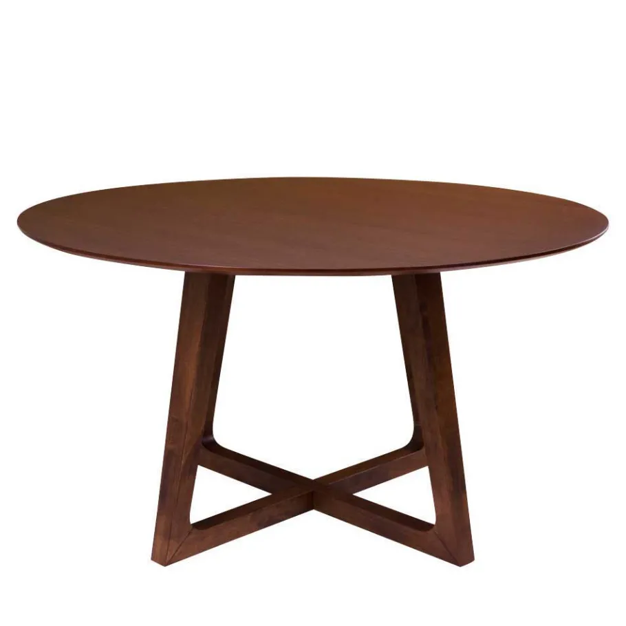 Hot Wohnen Runder Designtisch & 4 Stühle - Annescu (fünfteilig)