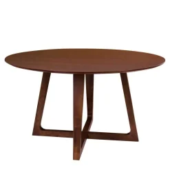 Hot Wohnen Runder Designtisch & 4 Stühle - Annescu (fünfteilig)