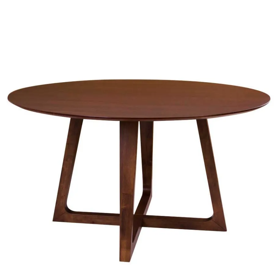 Hot Wohnen Runder Designtisch & 4 Stühle - Annescu (fünfteilig)