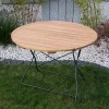 Wohnen Runder Gartentisch Fiss klappbar