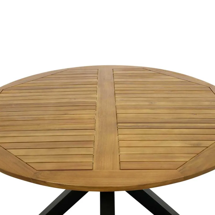Outlet Wohnen Runder Gartentisch mit Spider Gestell - Orleans