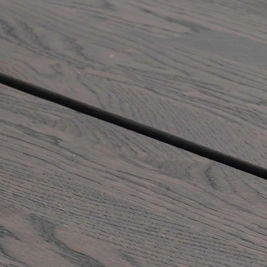 New Wohnen Runder Holztisch Eiche Dunkelbraun & Metall - Liguria