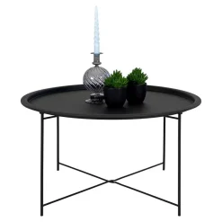 Discount Wohnen Runder Metall Couchtisch im Modernen Stil - Syrecs