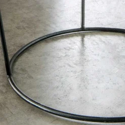 Best Wohnen Runder Metall Couchtisch mit abnehmbarer Platte - Anatana
