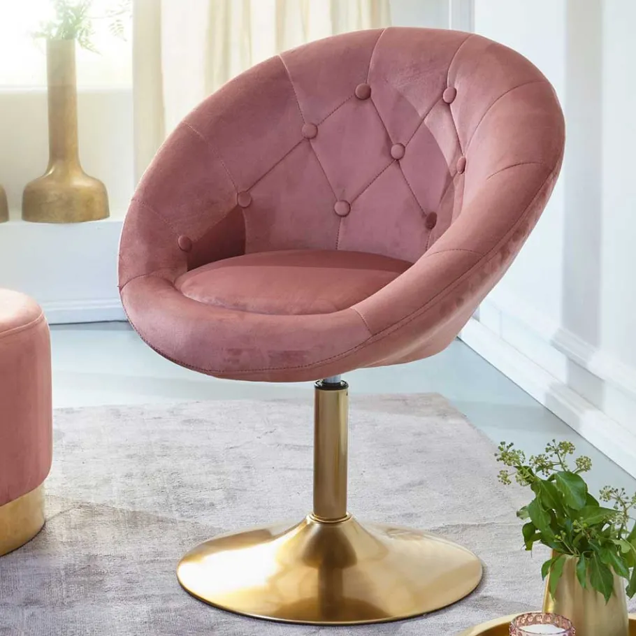 Clearance Wohnen Runder Polstersessel drehbar & höhenverstellbar - Maestoso
