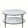 Clearance Wohnen Runder Sofatisch im Marmor Look - Dikono