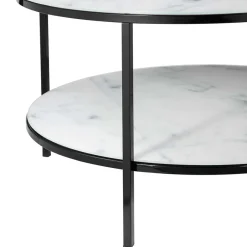 Clearance Wohnen Runder Sofatisch im Marmor Look - Dikono
