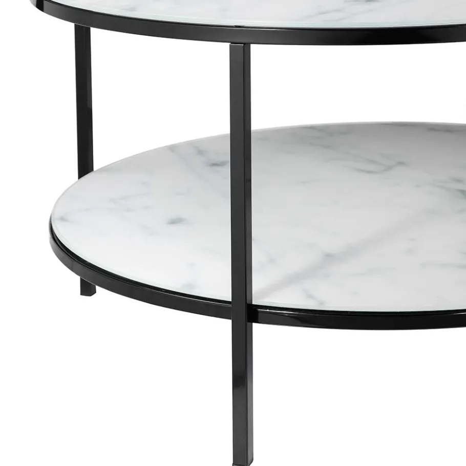 Clearance Wohnen Runder Sofatisch im Marmor Look - Dikono