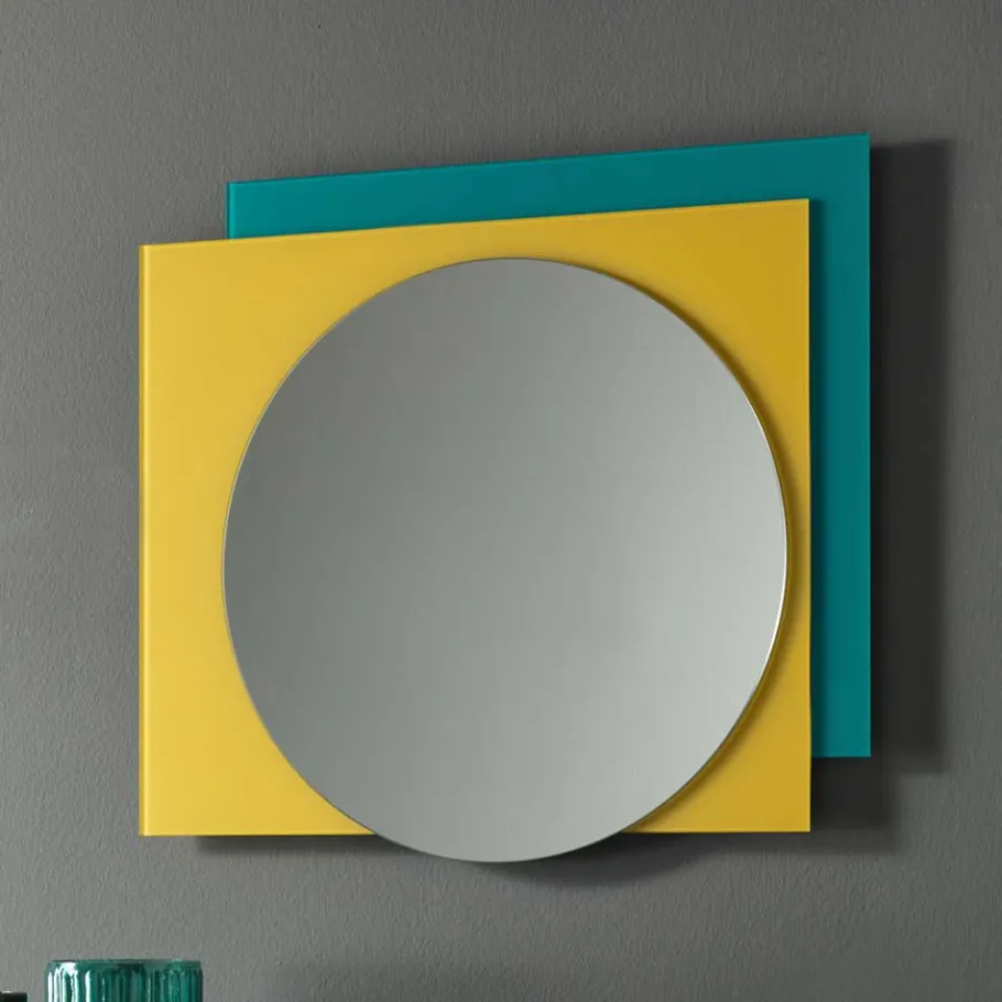 New Wohnen Runder Spiegel & rechteckiges Glas - Howland