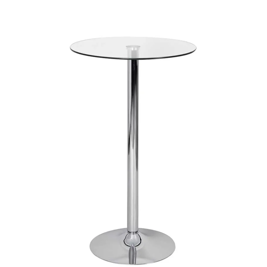 Best Wohnen Runder Stehtisch mit Glasplatte - Actives